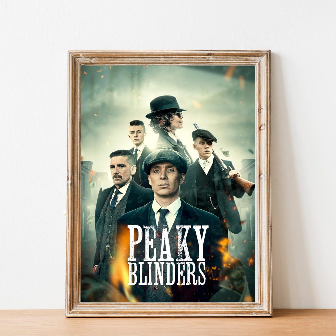 Peaky Blinders Printable Poster, TV Series Wall Art, Tommy Shelby Home Decor Print, Fan Art Home ...