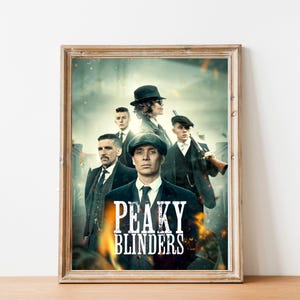 Peaky Blinders Printable Poster, TV Series Wall Art, Tommy Shelby Home Decor Print, Fan Art Home Office Decor, Digital Download
