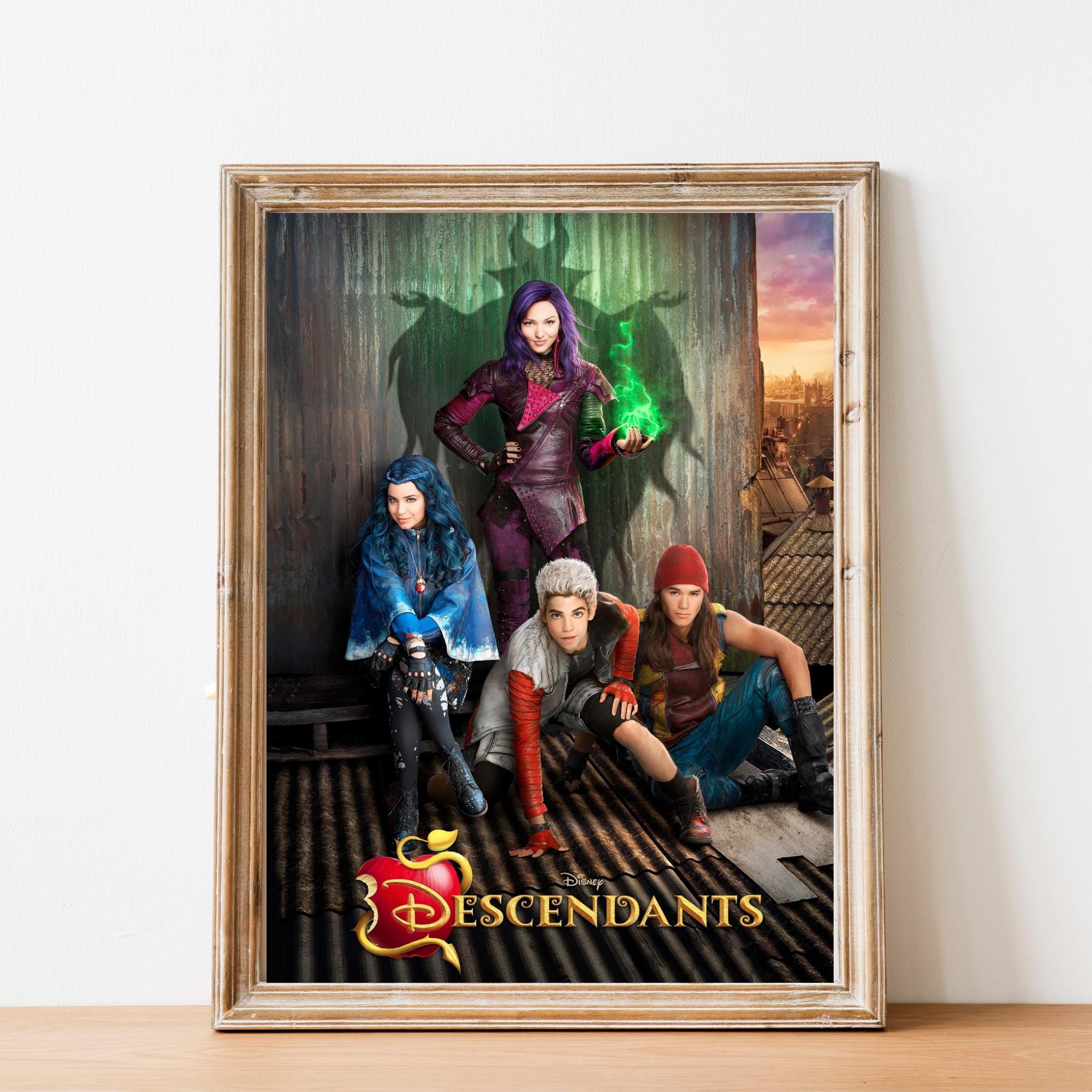 Colorful Descendants Printable Poster, Movie Fan Gift, TV series Wall Art, Instant Download, Home Decor Print, Dorm Room Decor