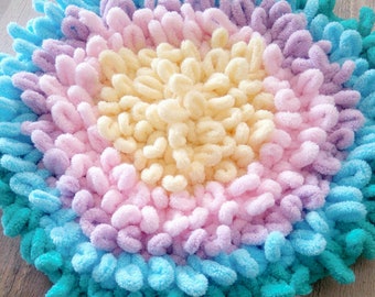 pet sleeping place Whitepeach soft rug for cat plush dog bed knit pad