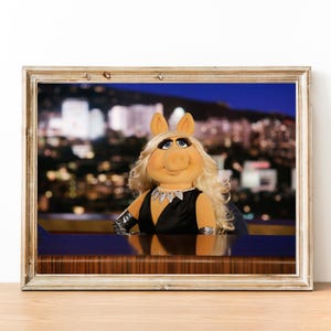 Miss Piggy Plakat do wydrukowania, Pobierz wydruk, Dekoracja ścienna, Prezent dla fana