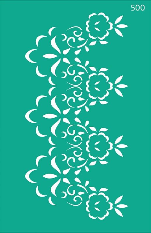 Lace Stencils Reusable Adhesive Stencil Elegant Lace Etsy