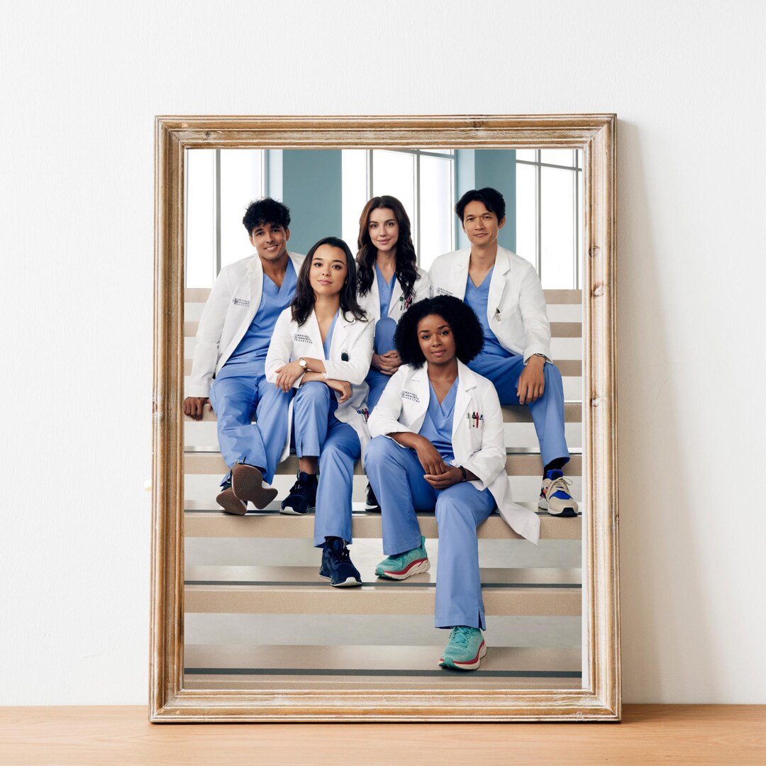 Printable Grey's Anatomy TV Series Poster, Season 20 Wall Art, Instant Download, Medical Drama ...