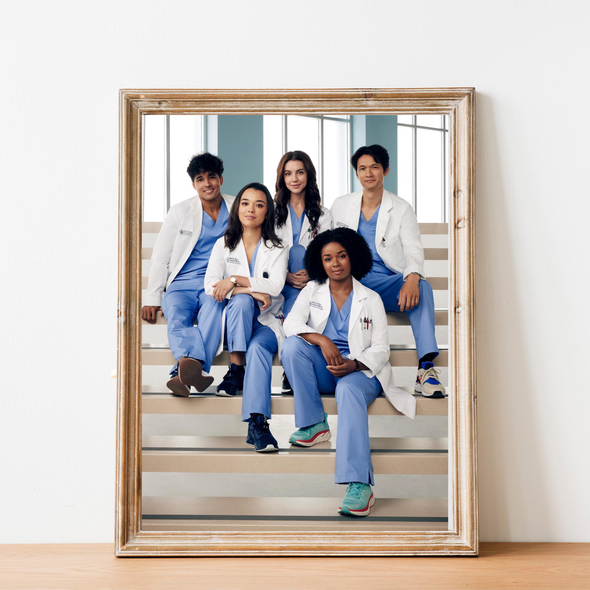 Printable Grey's Anatomy TV Series Poster, Season 20 Wall Art, Instant ...