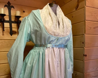 19th century Emma Jane Austen Empire Waist Day dress