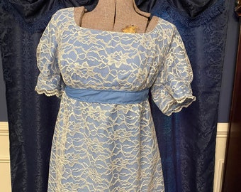 1812 empire waist gown