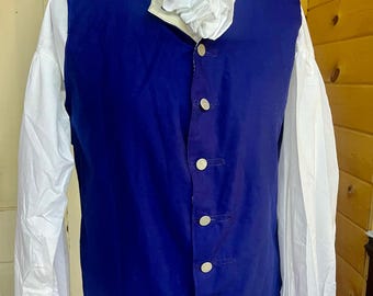 18th Century Reenactment Men’s vest and shirt set