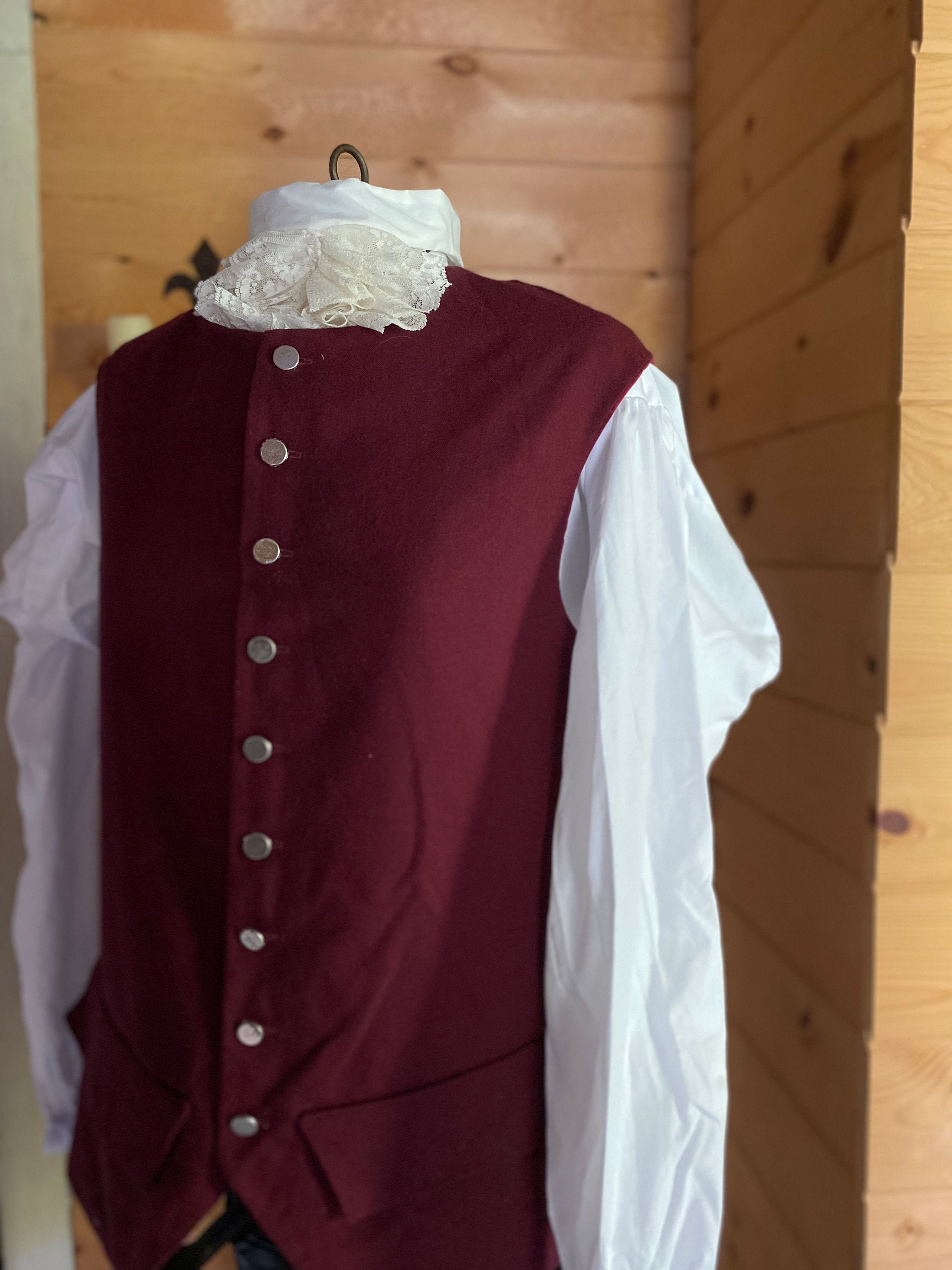Colonial 18th century revolutionary war or pirate waistcoat vest