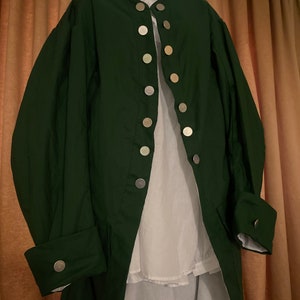 Men’s colonial 18th century great coat