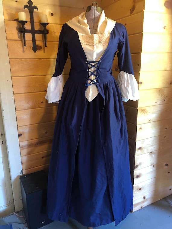 Abiti Da Fattoria Retrò Medievale Periodo Coloniale Vestito Da Cameriera Del Villaggio Costumi Cosplay - Foto 5