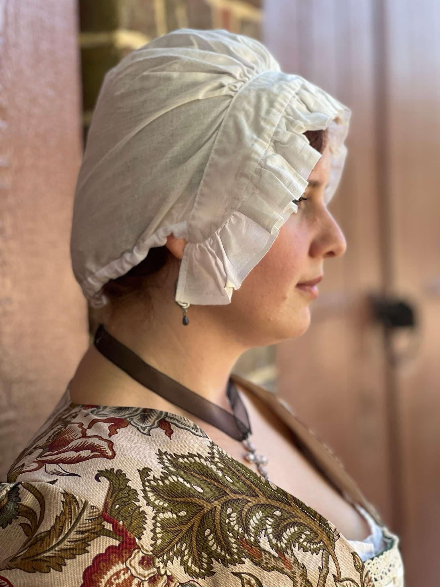 Colonial 18th Century White Mob Cap - Etsy