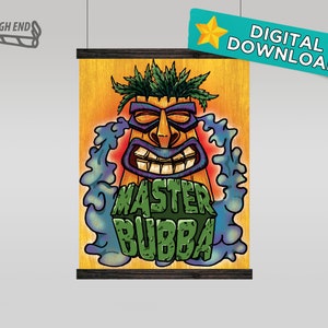 Master Bubba Downloadable Ready to Print Digital Poster. Trendy, Aesthetic, Poster.