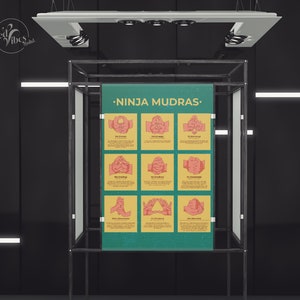 Ninja Mudras Downloadable Poster Ready To Print Digital Trendy Ninja Mudras Downloadable Poster Ready To Print Digital Trendy