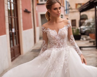 Pencil Wedding Dress Etsy