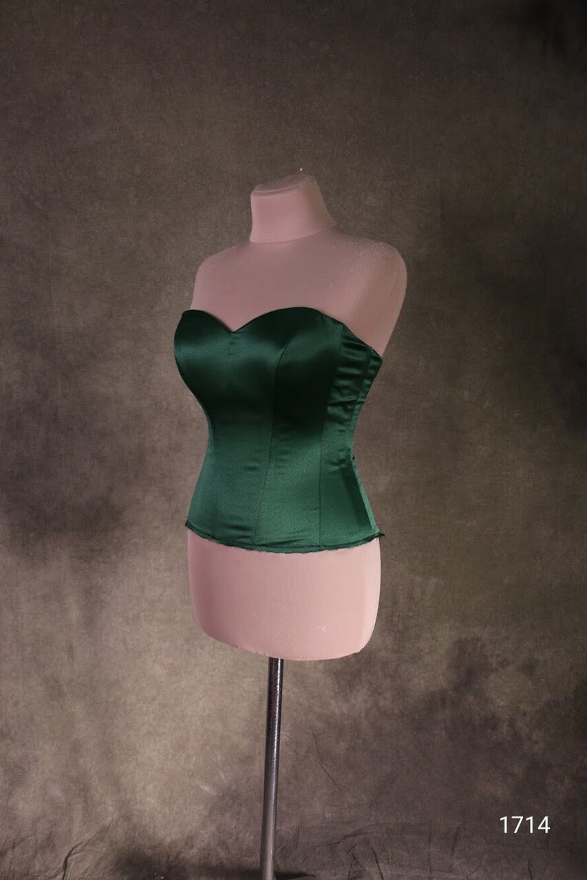 Dark Green Dress Corset Green Corset ...