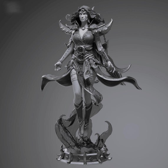 Xal'atath Warcraft Unpainted Figure. 3D Printed Resin *12k Model