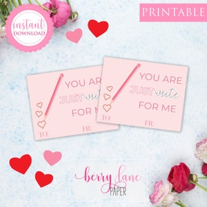 Druckbare Valentinstagskarte Klassenzimmer Valentine Kinder Valentine Schule Valentine Nur schreiben Sie für mich Valentine, Instant Download