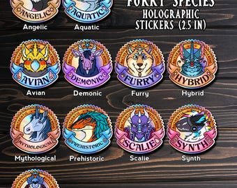 AUTHENTIC SPECIES Holographische 6,3 cm Aufkleber