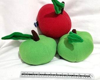 Plüschige Rot & Grüner Apfel Requisiten - Für Fursuiting und Cosplay