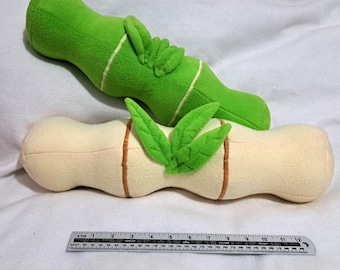 Plüschige Bambus Stengel und Blätter Prop - Für Cosplay & Fursuiting