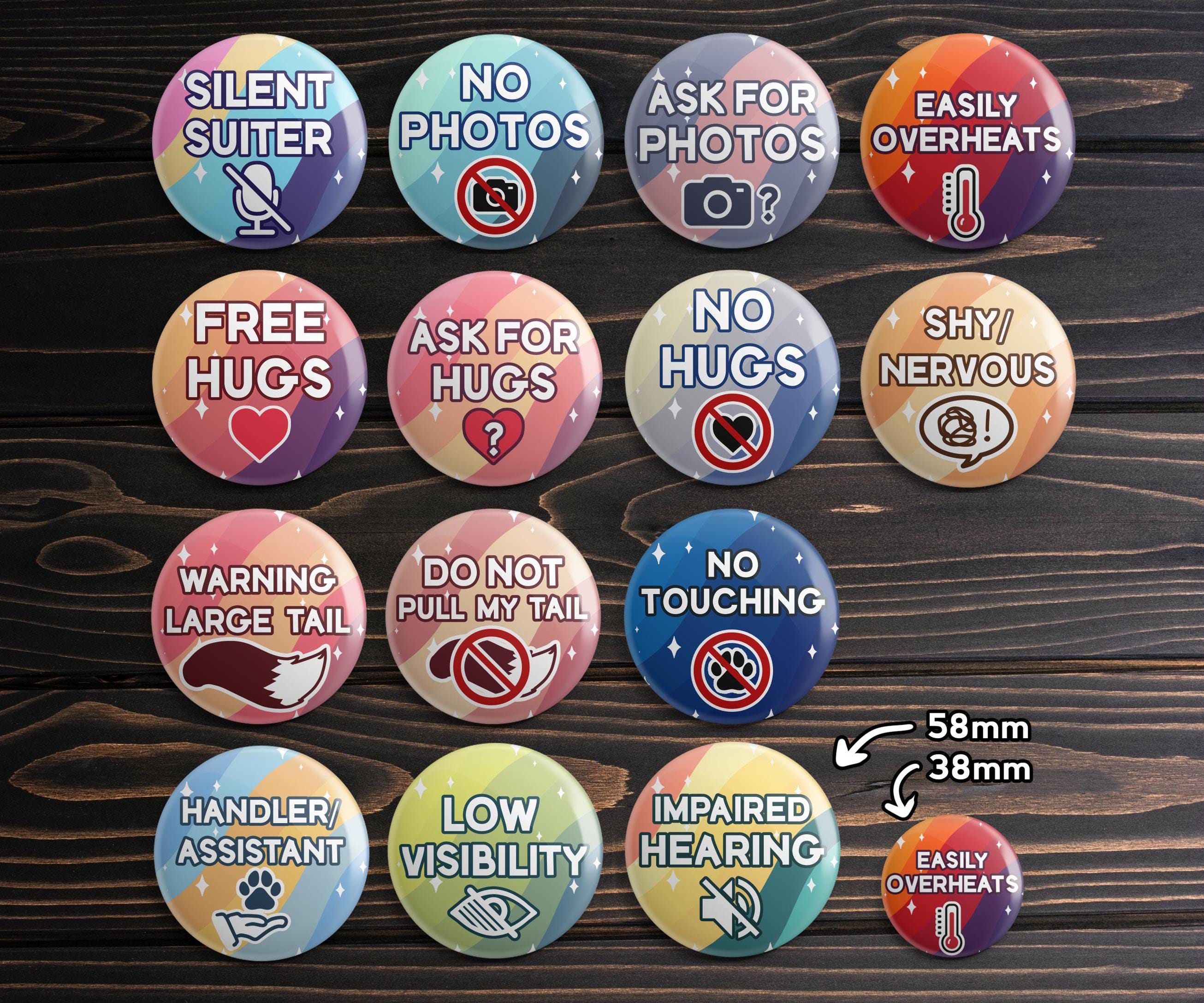 Fursuit & Cosplay Awareness Button Badges | 38mm or 58mm - Etsy Fursuit & Cosplay Awareness Button Badges | 38mm or 58mm - Etsy