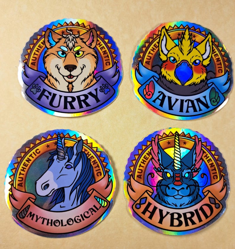 Authenticity Holo Sticker AUTHENTIC SPECIES Holographic 2.5in Stickers - Etsy