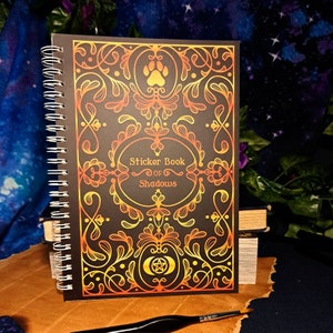 A5 Reusable Sticker Book of Shadows | Witchy Themed Cover With Reusable Pages