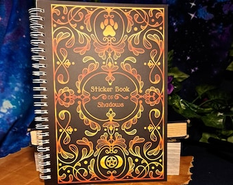 A5 Reusable Sticker Book of Shadows | Witchy Themed Cover With Reusable Pages