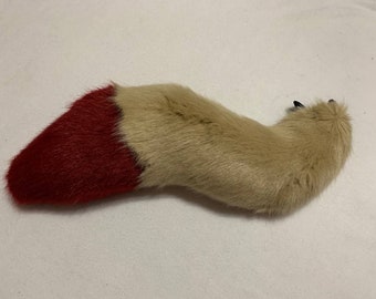 PREMADE Tan and Deep Red Short Tail