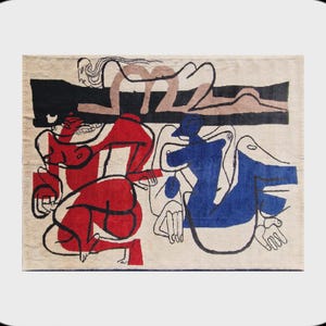 Tappeto Le Corbusier Trois Femmes – Tappeto in lana stile Aubusson annodato a mano (250 x 200 cm)