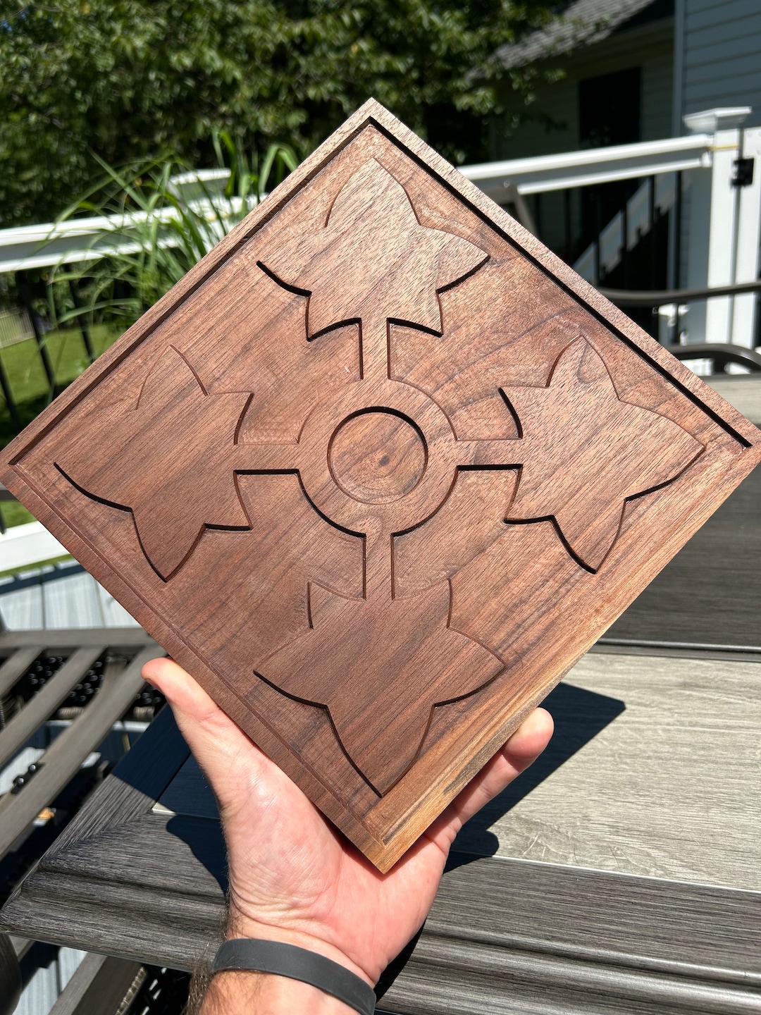 4th Id Patch Army Unit Black Walnut Etsy