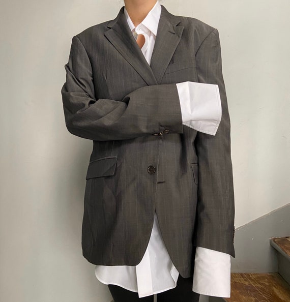 Vintage oversized grey blazer by Kenzo comfort fit