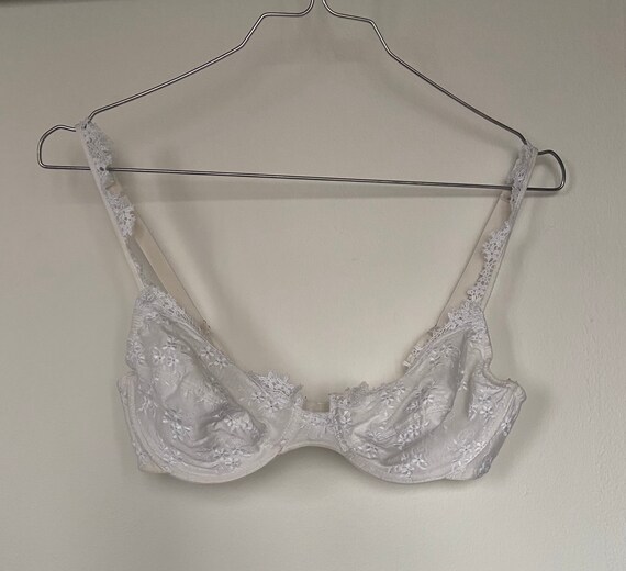 Vintage Dior Bra | Bridal Bra | Cotton Embroidered