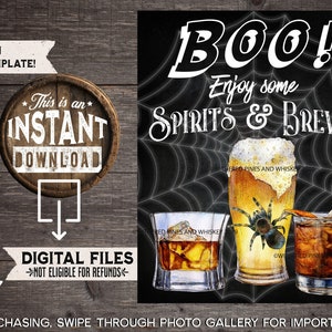 Halloween Drink Sign Printable, Halloween Cocktails, Halloween Bar Menu, Halloween Party Drinks, Whiskey Bar, Gothic, Signature Drinks