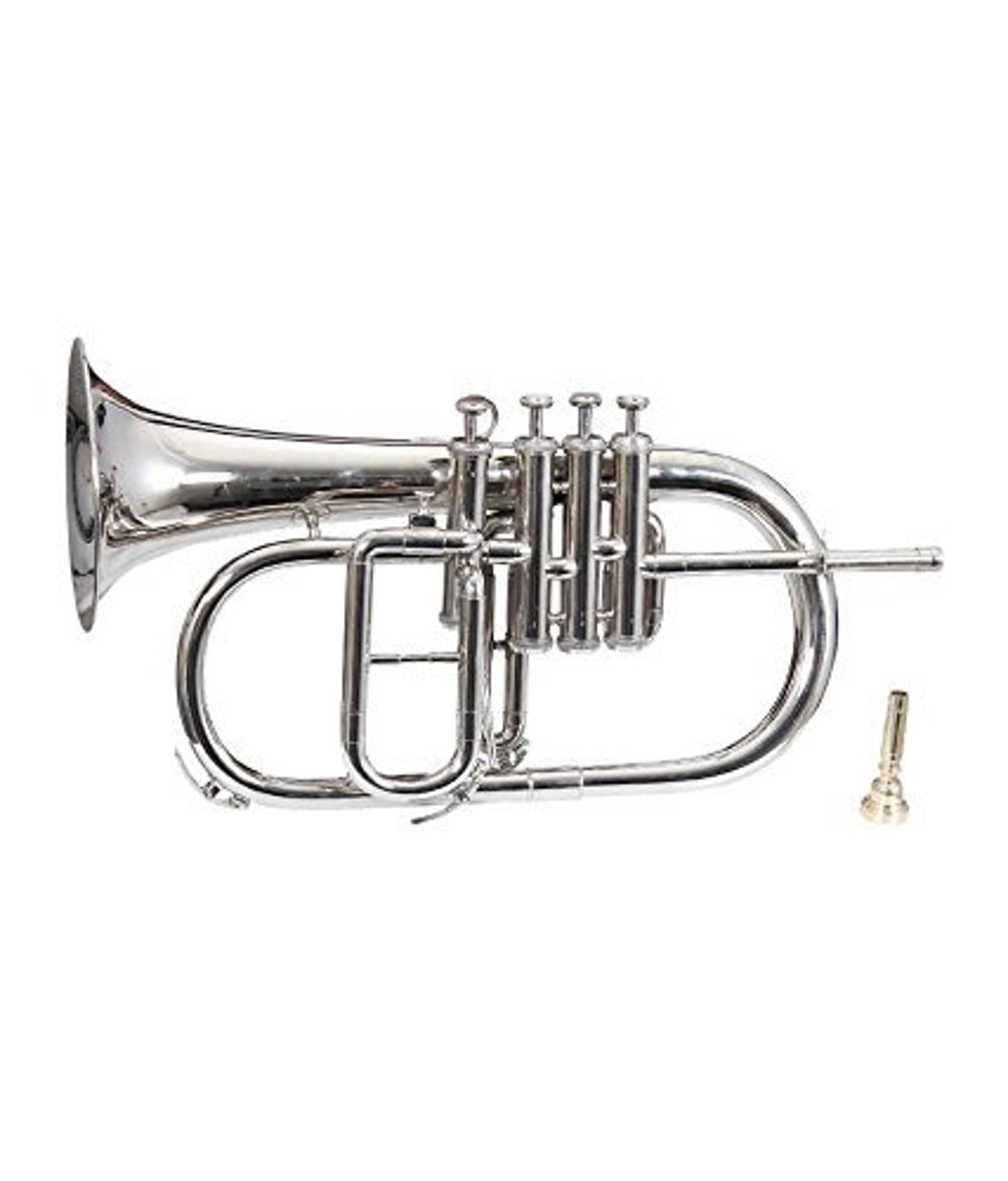 Queen Brass, F25, Flugel Horn, Bb 4 Valve nickel Etsy