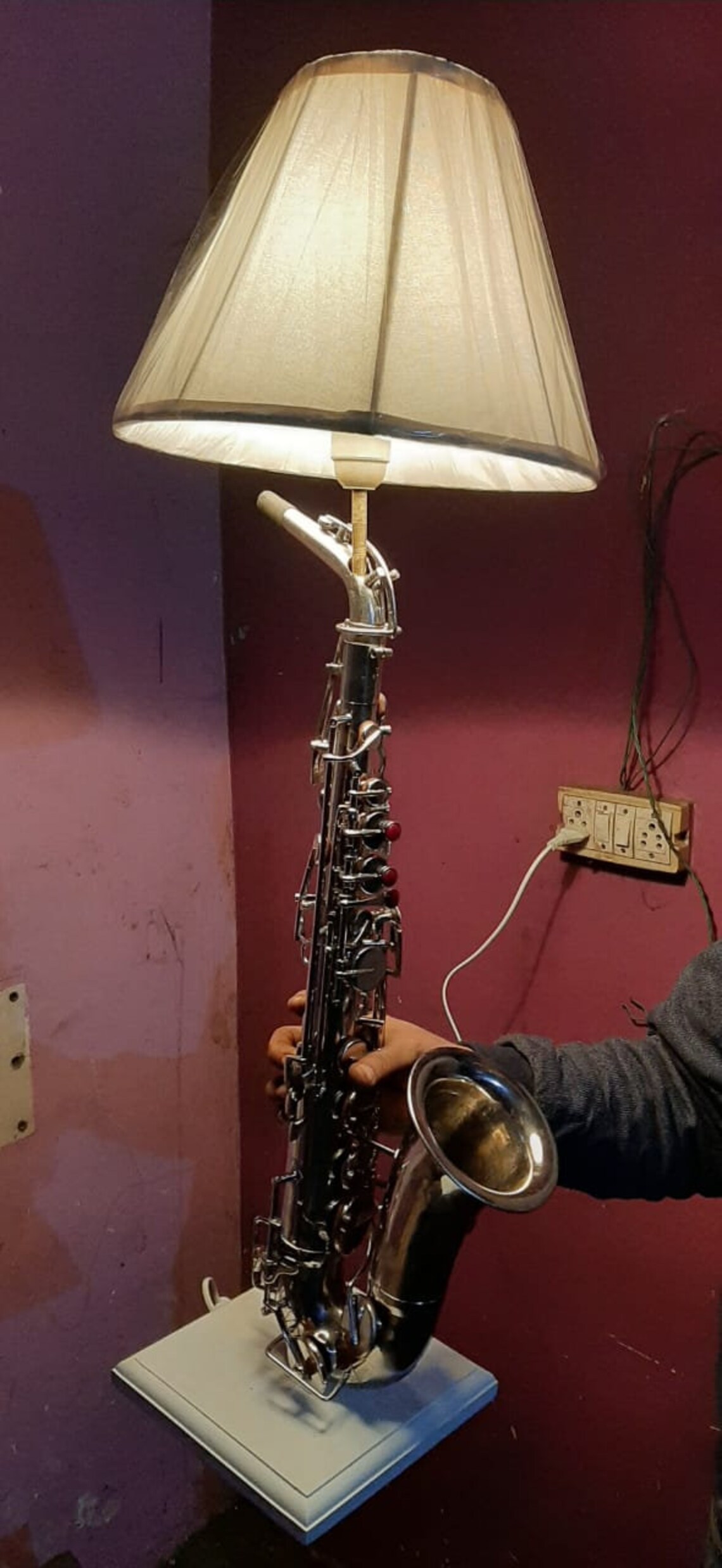 Saxophone Lamp Musical instrument lamp Etsy