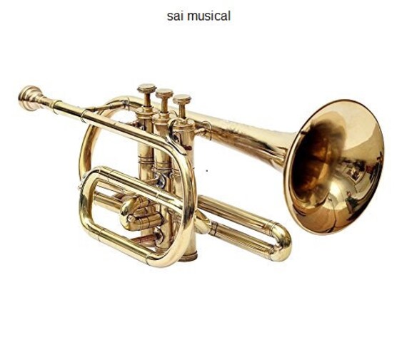 Shreyas Piccolo Trumpet Brass Finish Picollo Bb//A Pitch W//Case-Mp Gold