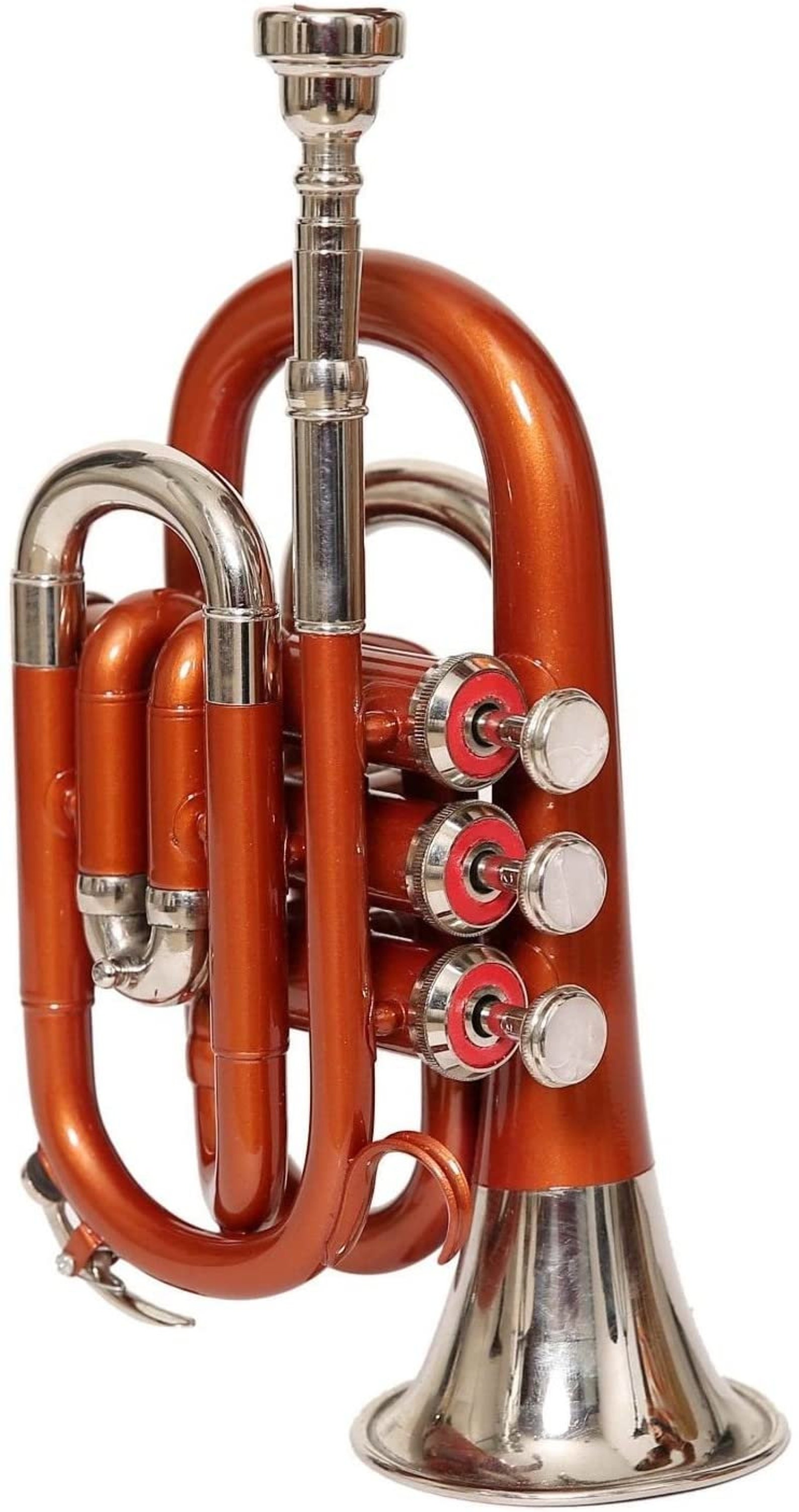 Pocket Trumpet Bb Pitch Copper Color With Hard Case and Mp Brand Sai Musical Etsy