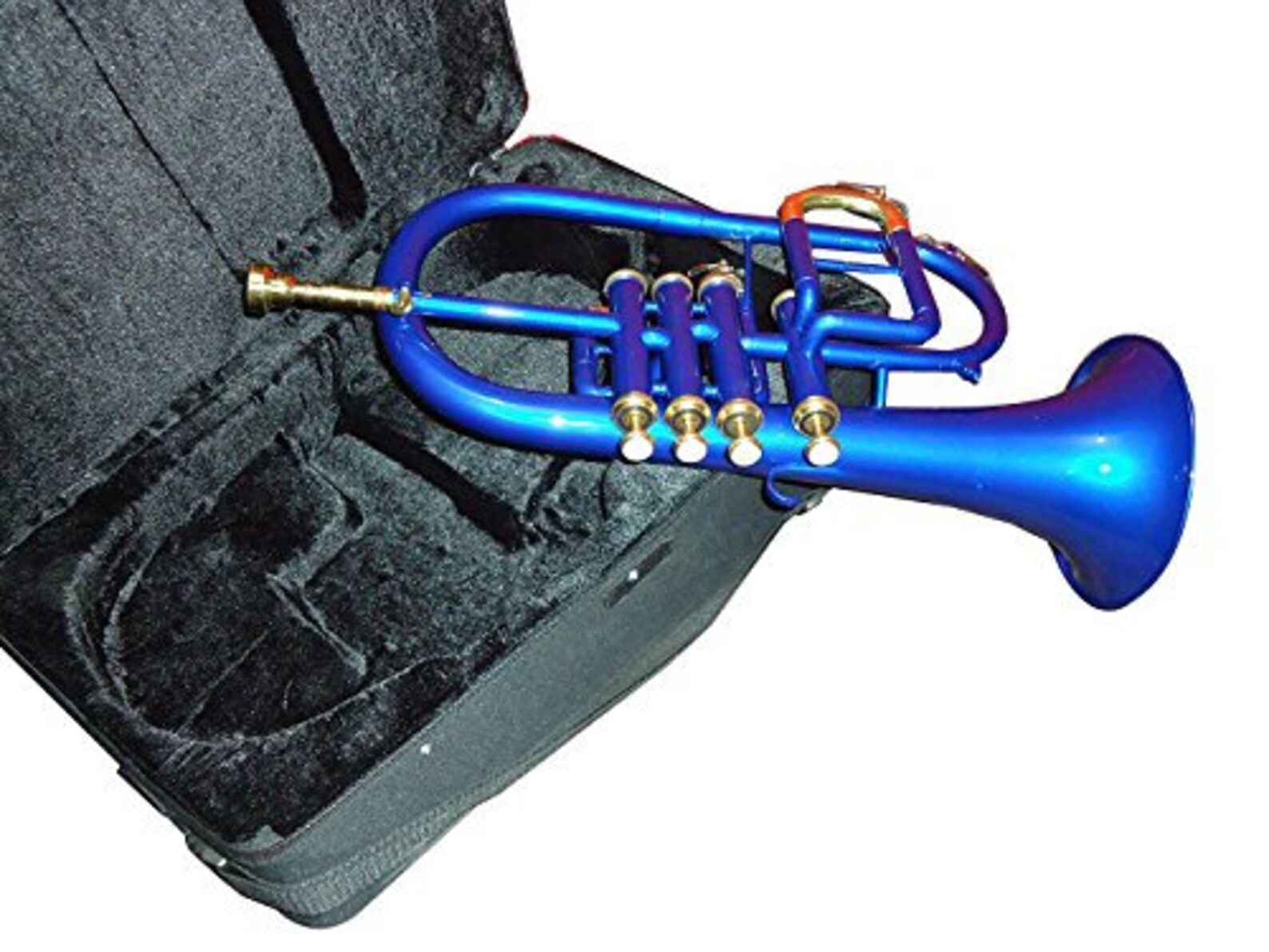 Queen Brass Flugelhorn 4valve Bb/f Pitch W/case & Mp Blue Etsy