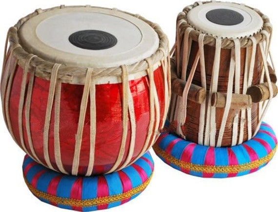 Queen Brass Tabla Drum Set student Model shesham Wood Dayan
