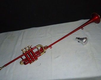 Flag Trumpet Bb Pitch With Free  Hard Case & Mouthpiece