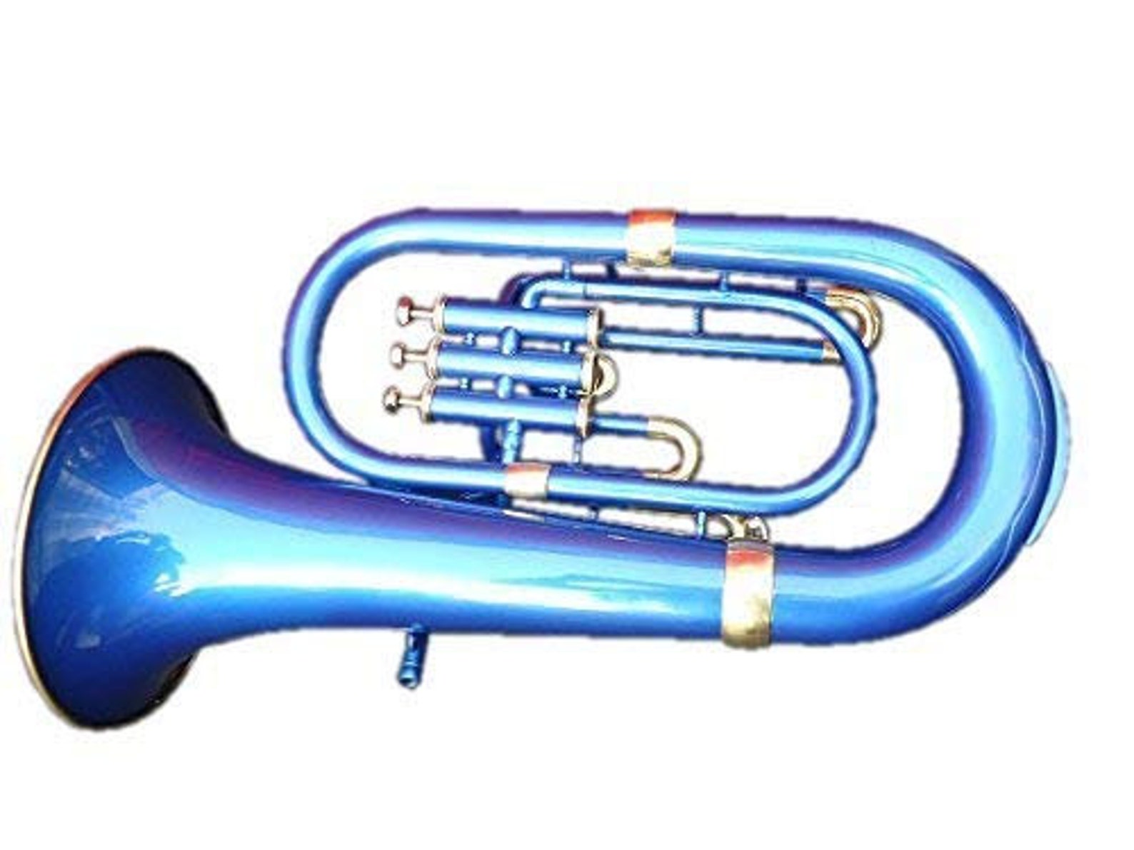 Queen Brass Euphonium Bb Pitch Wcase & Mp Brass Made Blue Etsy