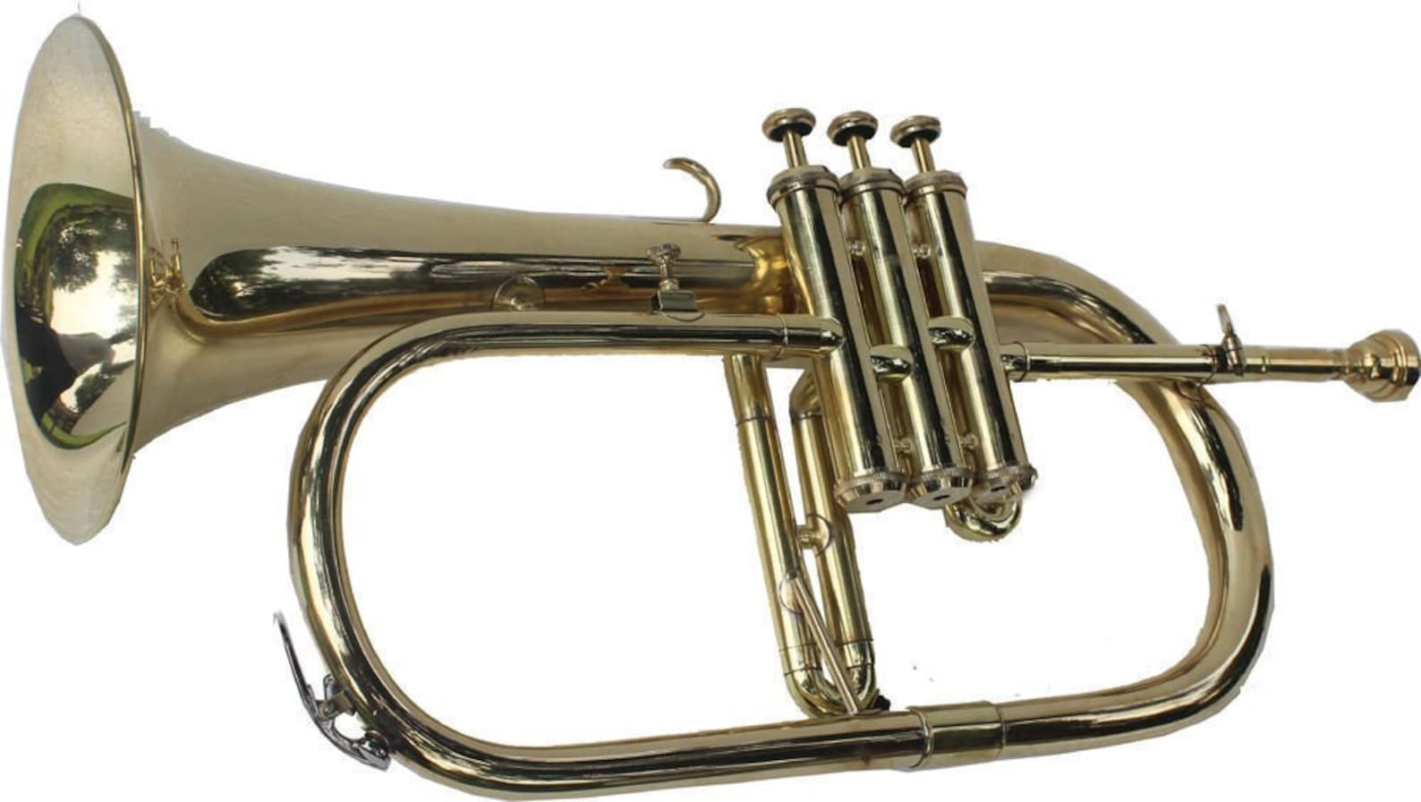 Queen Brass Natural Brass Flugel Horn 2016 Great Value 3valve Brass BB Flugelhorn MI 039 Etsy
