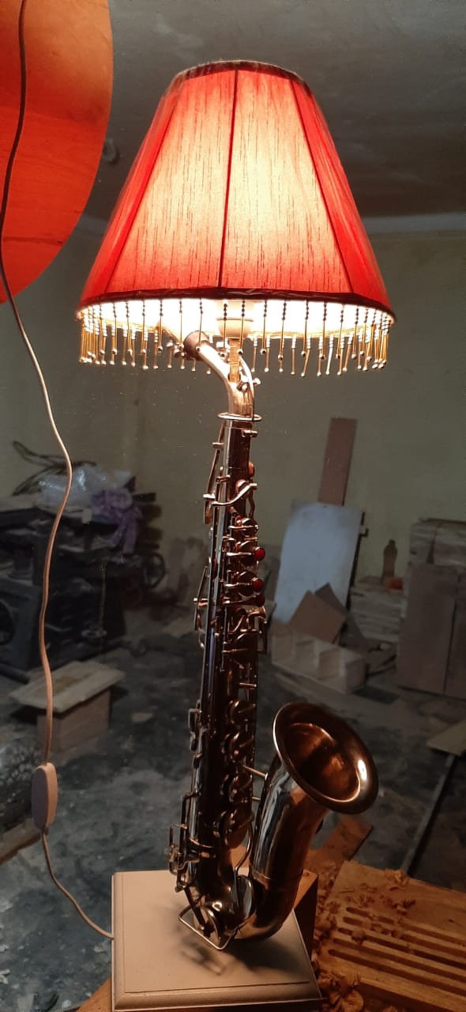 Saxophone Lamp Musical instrument lamp Etsy