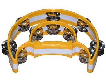 Pro Half Moon Tambourine Double Cutaway Double Cutaway Tambourine with Double Row of Jingles color may be differ but design be same