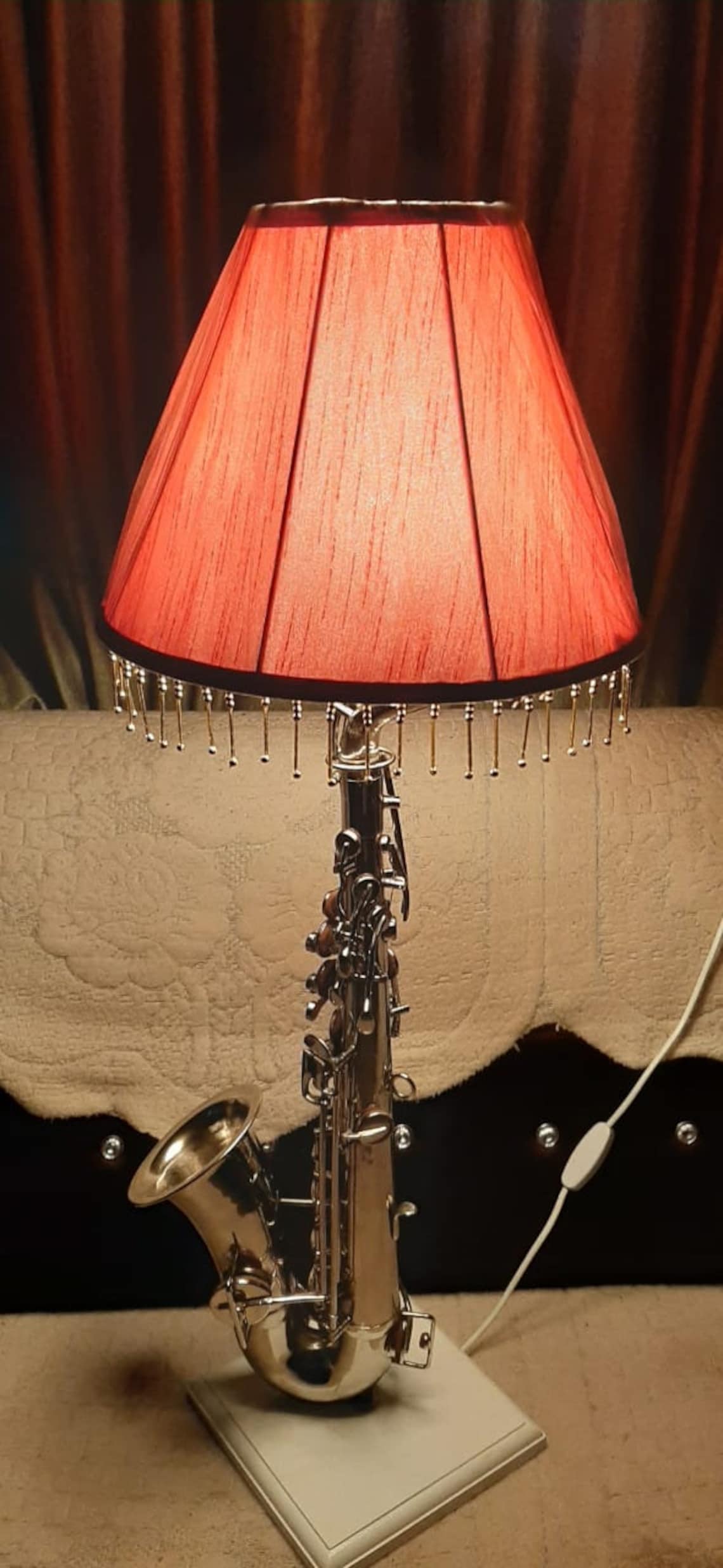 Saxophone Lamp Musical instrument lamp Etsy