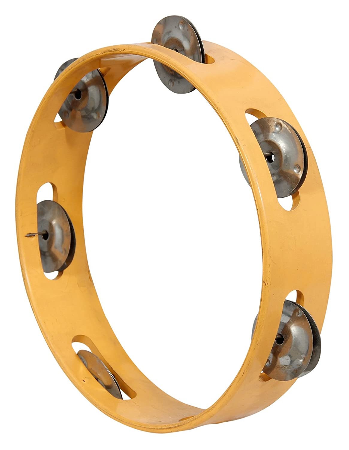 Round Jingles Khanjari Hand Dafli Tambourine for Kids Playing