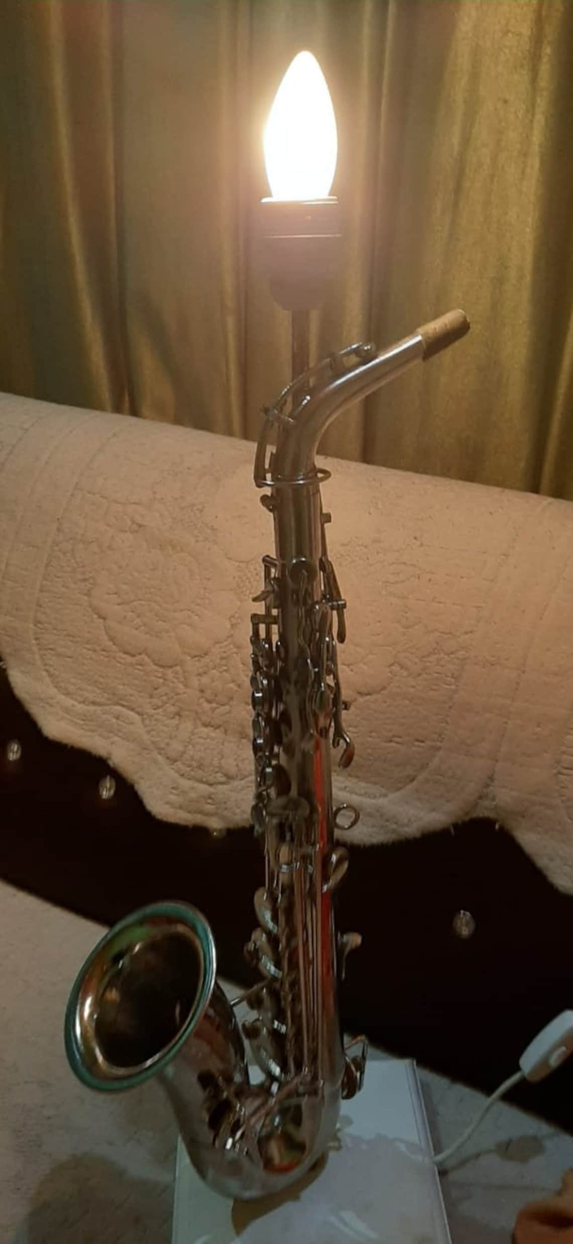 Saxophone Lamp Musical instrument lamp Etsy