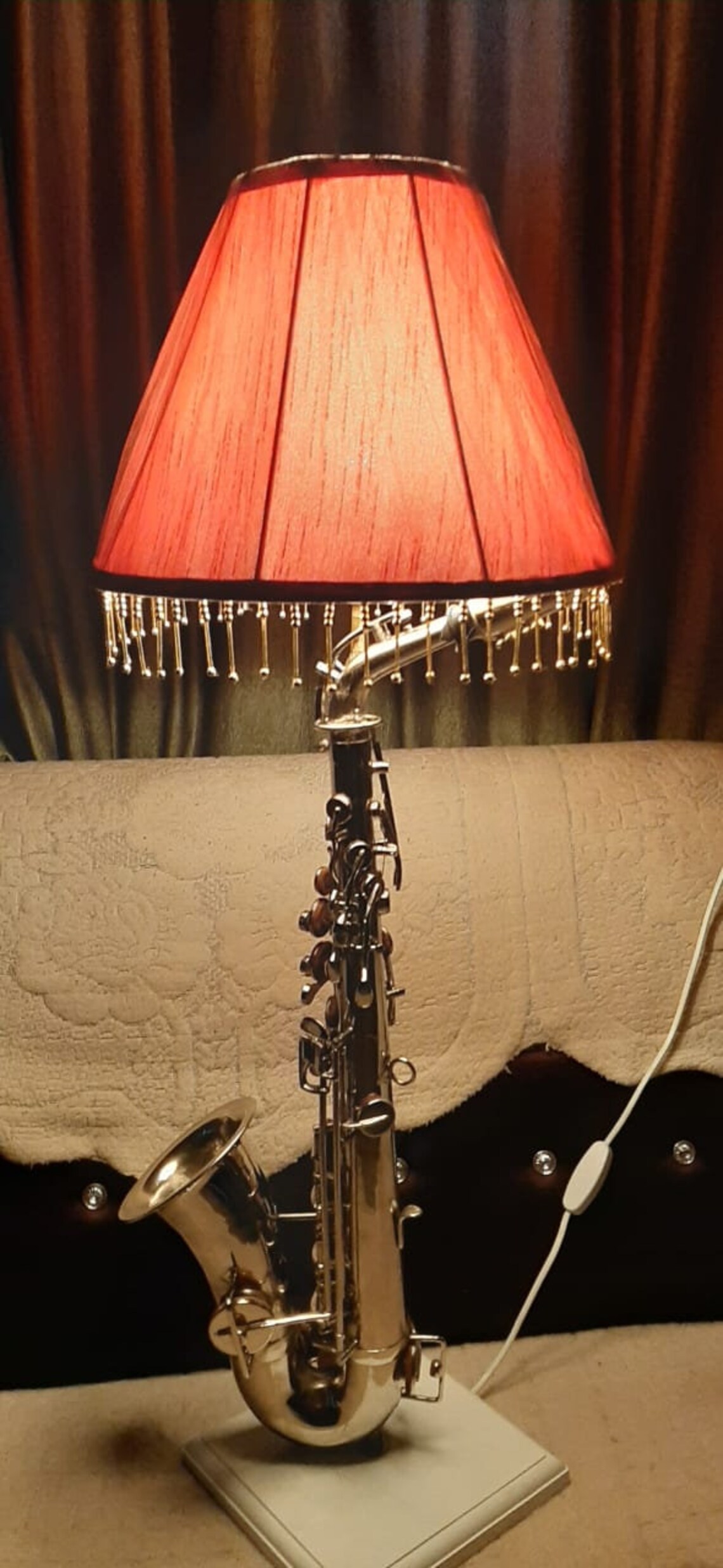 Saxophone Lamp Musical instrument lamp Etsy