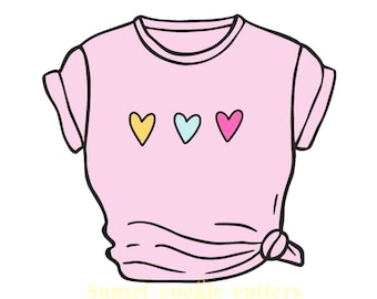 Tshirt con tagliabiscotti con nodo laterale